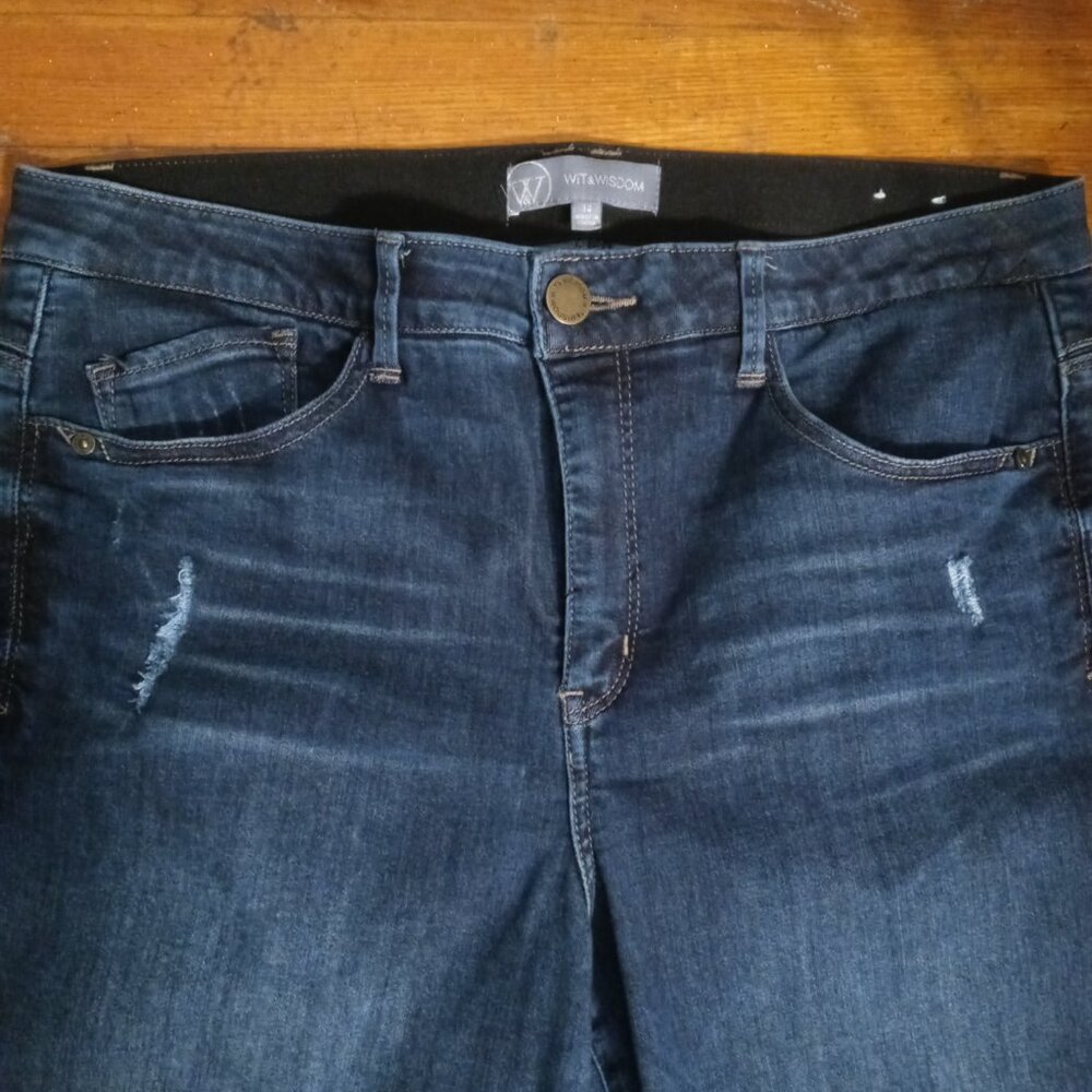 WIT & WISDOM ab solution skinny jeans (sz14) - Picture 3 of 15